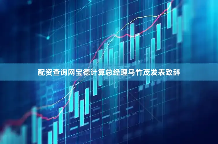 配资查询网宝德计算总经理马竹茂发表致辞