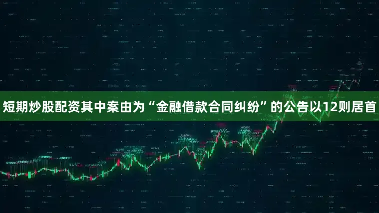 短期炒股配资其中案由为“金融借款合同纠纷”的公告以12则居首